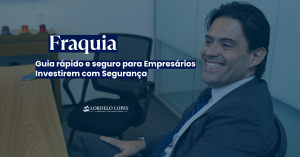Advogado tranquilo falando sobre franquias
